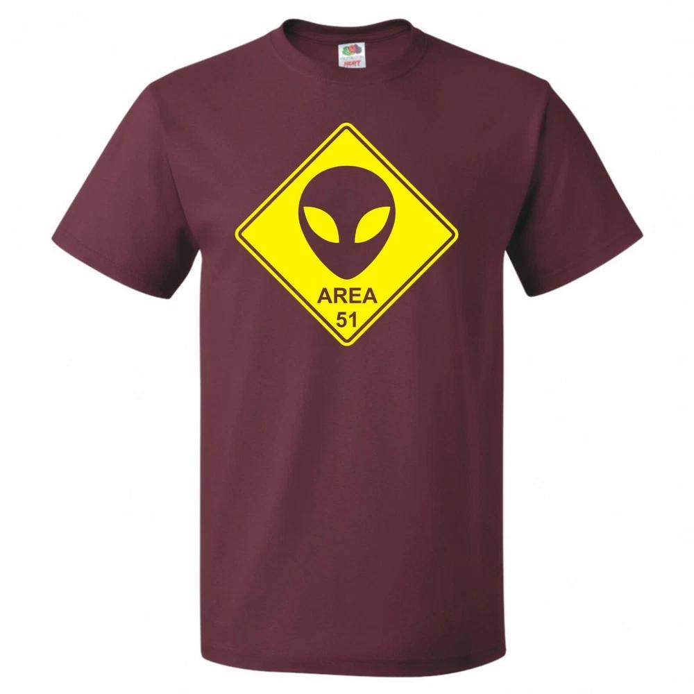 Funny Alien Area 51 Road Sign Tshirt