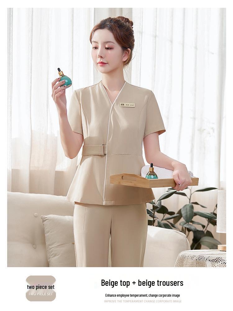 Women's High-End Salon & Spa Uniform - Spring/Summer Technician Workwear