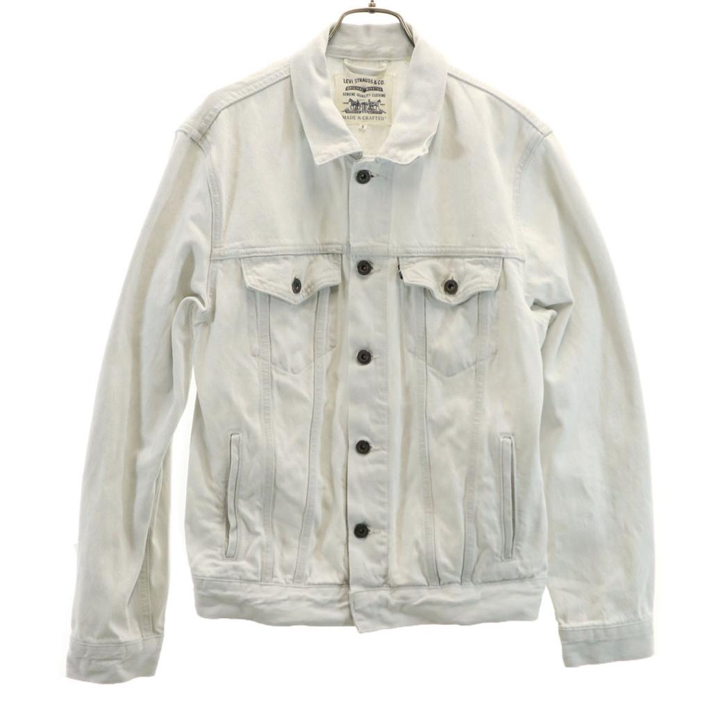 Levi's Big E Denim Jacket S White System Jeans Men's Used