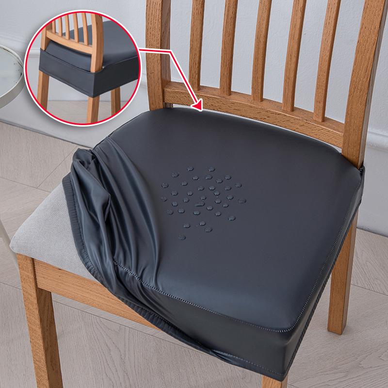 Wasserdichte PU Stretch Sitzbezüge für Esszimmerstühle Waschbare Esszimmerstuhlbezüge, Stuhlhussen Schutz für Büro Bankett 1 Stück