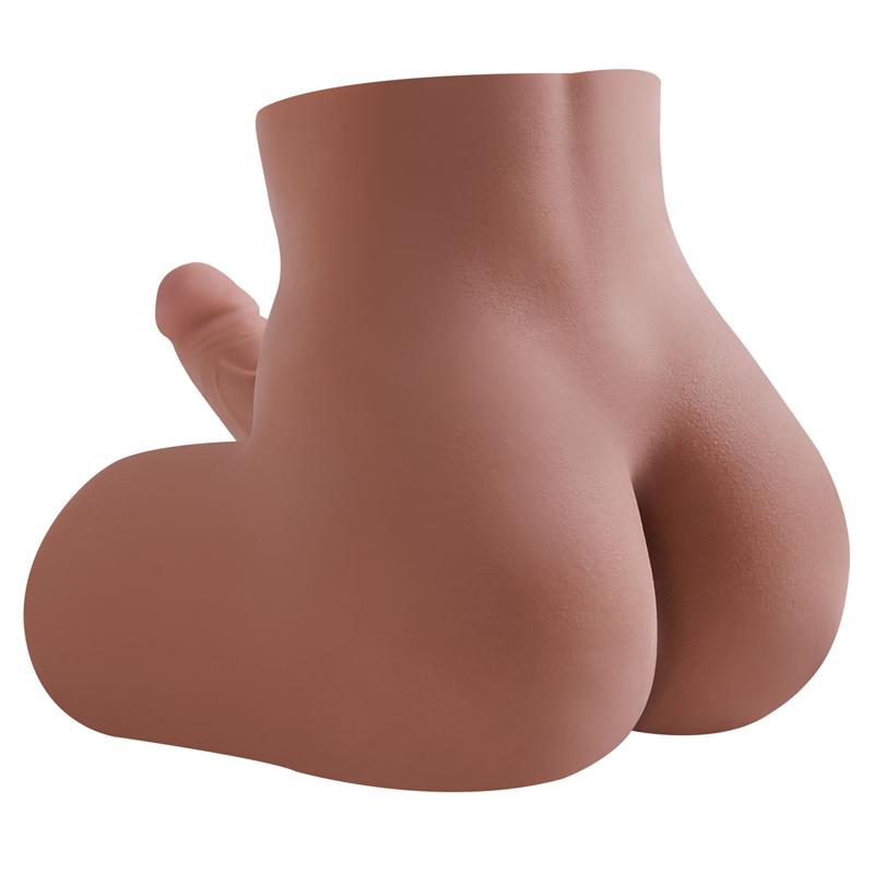 Pene+Vagina+Ano Realistas 3-en-1 Hombre Mujer Gay TPE Medio Cuerpo Muñeca Sexual Piel Suave Realista Juguete para Adultos Productos Masturbadores