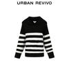 UR Women's Color-Blocked Striped Knit Sweater
