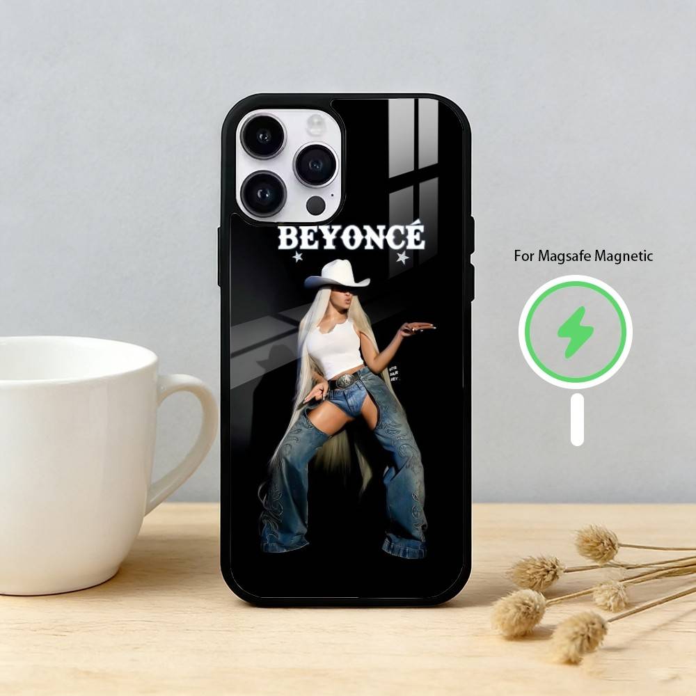 B-Beyonce Cowboy Phone Case For iPhone 17/16/15/14/13/12/Plus/Pro/Max for Magnetic Wireless Charging