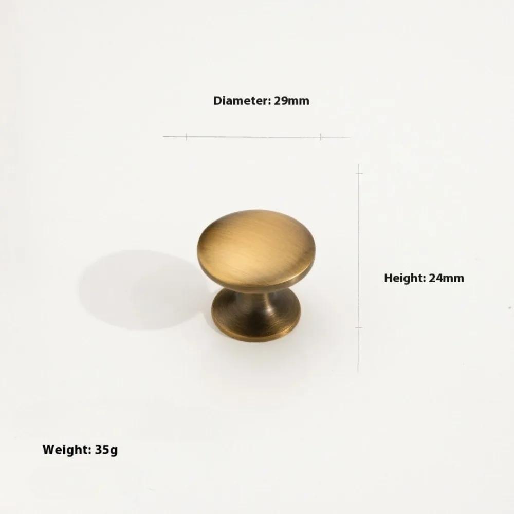 1Pcs New Single Hole Antique Drawer Knob Vintage Multi-size Cabinet Handle Round Luxury Door Handle Pulls Furniture Accessory