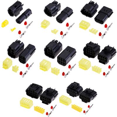 1 Set 1/2/3/4/6/8/10/12 Pin Way Waterproof Wire Connector Plug Car Connectors
