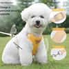 Soft Breathable Mesh Dog Harness and Leash Set, No-Pull Pet Vest Harness for Small Medium Dogs, Adjustable Reflective Puppy Walk