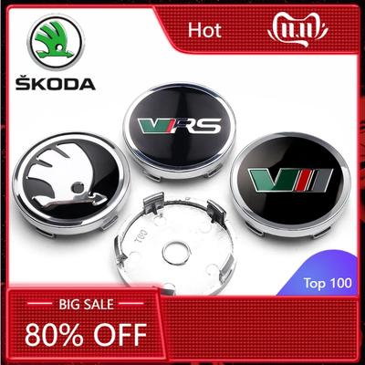 Car Sticker 2025 New 4pcs 56/60mm Car Wheel Center Cover Badge Sticker Hub Cap Replacement For Skoda S Fabia 2 Superb 2 Octavia 