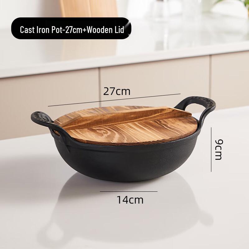 Naijiang Cast Iron Mini Hot Pot with Alcohol Stove