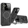 Nárazuvzdorný pancéřový kryt pro Samsung Galaxy A55 A54 A53 A52 A50 A35 A34 A33 A32 A30S A25 A24 5G 4G Magnetický prstenový stojánek Kryt na fotoaparát