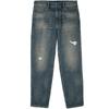 JACK&JONES Men's Loose Fit Distressed Multi-Pocket Straight Leg Jeans