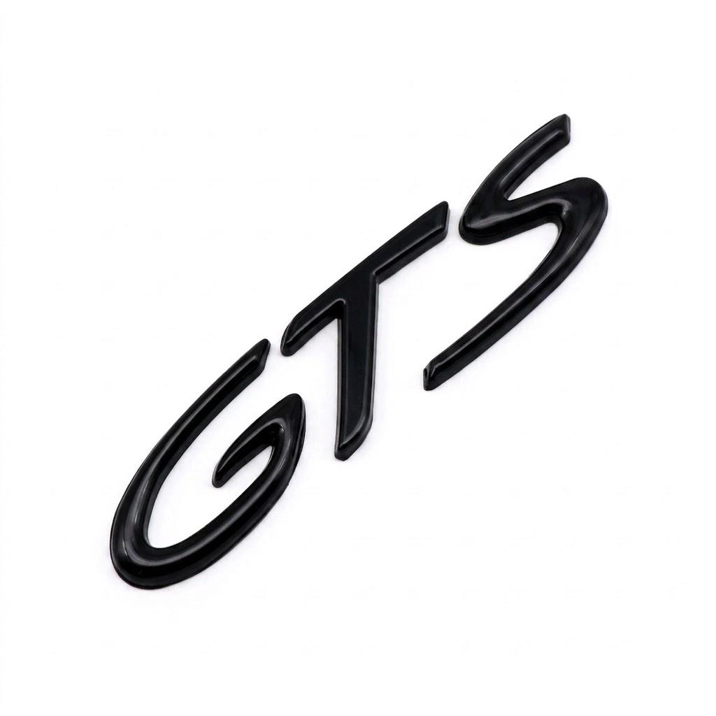 For Porsche Volkswagen BMW Ford Subaru Mazda Honda Toyota Dodge GTS Metal Emblem Badge Sticker Rear Trunk Body Decal Tail Logo E3