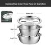 Stainless Steel Multi-function Kitchen Grater & Drain Basin Set