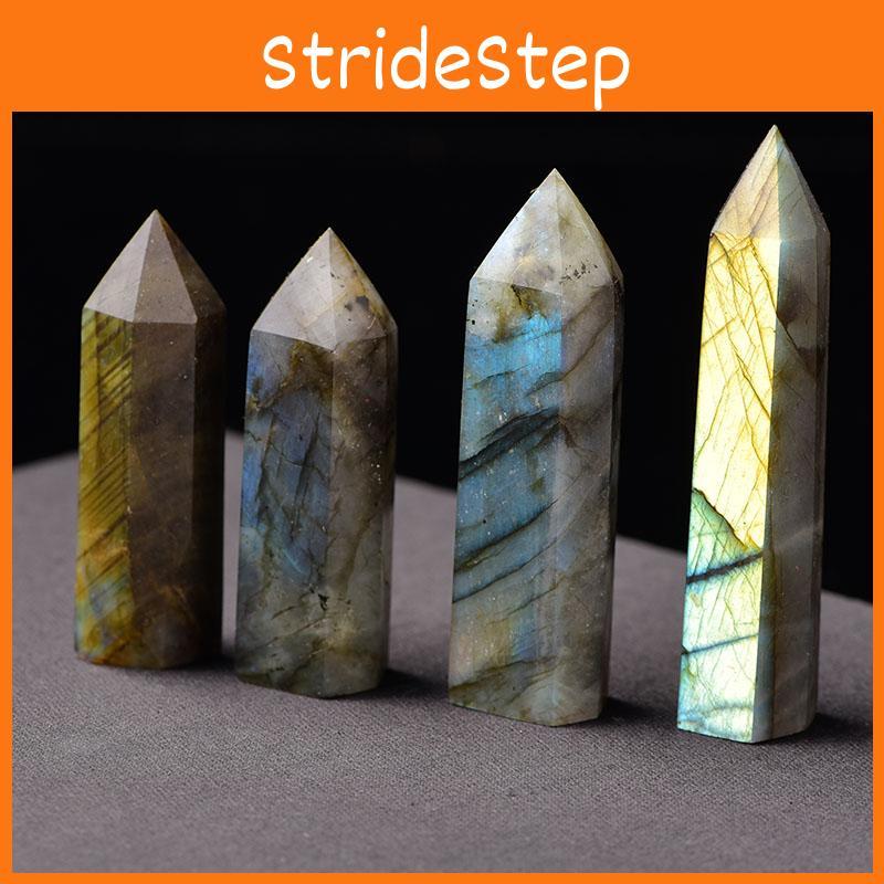 Exquisite Natural Labradorite Quartz Obelisk Crystal Wand For Spiritual Growth Gift