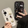 Підходить для чохла для мобільного телефону Huawei P40 Mate60pro Силіконовий м'який чохол Honor 90/80 Тривимірна лялька-кавова брикета