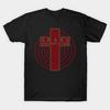 Heren Zwart Print T-shirt Zwanen - Vintage Children Of God Geen-Knip Transferpapier Print Katoenen T-shirt