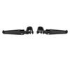 1 Pair U Clamp Footpegs 360 Degree Adjustable Universal Crash Bar Highway Footpegs for 1 Inch to 1.25 Inches Engine