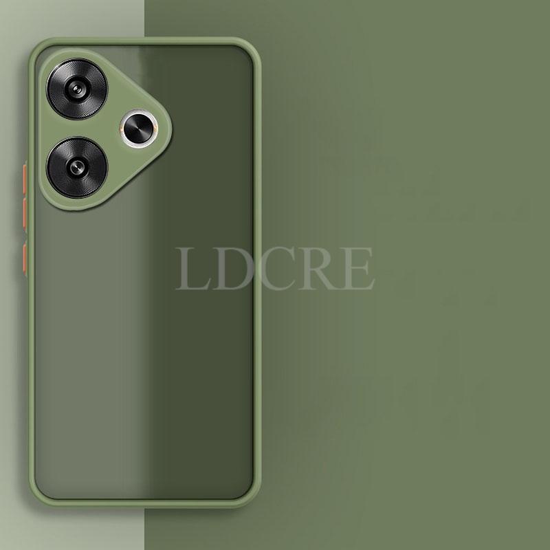 For Xiaomi POCO F6 Case Silicone TPU Matte Cover POCO F6 Case POCO F6 Case Phone Protector Transparent Back Capa
