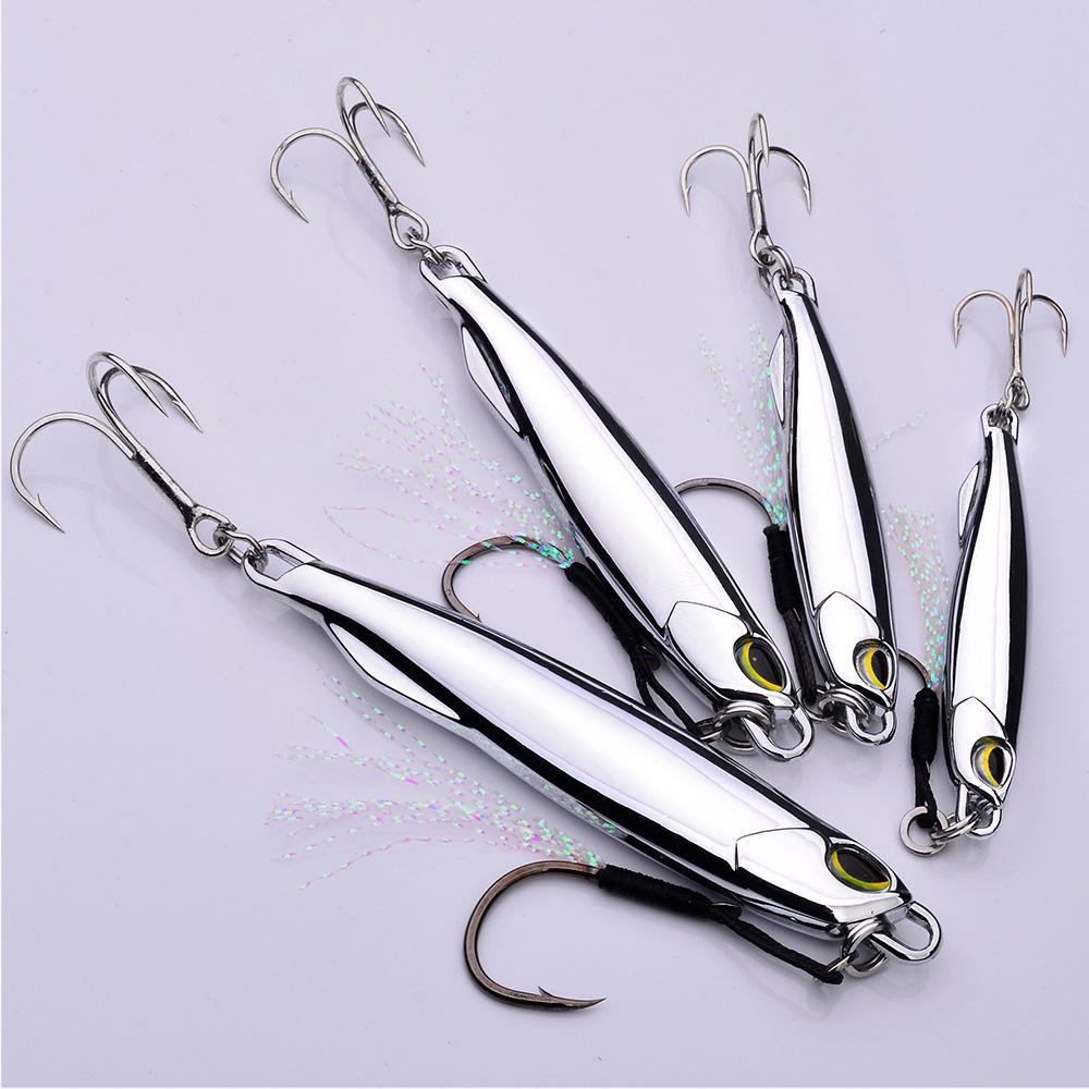 Long Shot Metal Jig Vib Blade Lure Electroplated Silver Sinking Vibration Baits Vibe for Bass Pike Fishing Lures