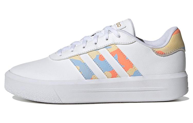 

Adidas Neo Court Platform White Blue Orange Women s H06298 36