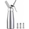 Aluminum Cream Gun Foam Dispenser 500ML Stainless Steel Siphon Vase Mounting Soda Gun for Home Bakery Coffee Shop