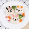 Cute Animal Shaped Rice Ball Mold Onigiris Mold Sushi Molds Rice Ball Maker Sushi Moulds for Lunch Bento Box Accessories