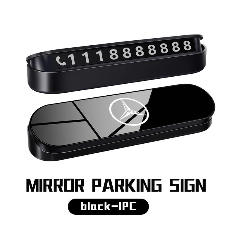 IYISR1 For Benz Car Styling Temporary Parking Card Plate Phone Number Auto Decoration Accessories CITAN VITO SPRINTER CLS SLK Sport ML