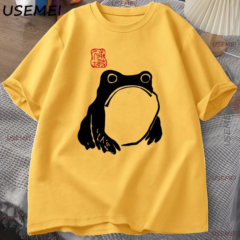 Japanese Frog Matsumoto Hoji Toad T Shirt Frog Lover TShirt Women Short Sleeve Y2k Clothes Unisex Clothing Casual High Quality Tee