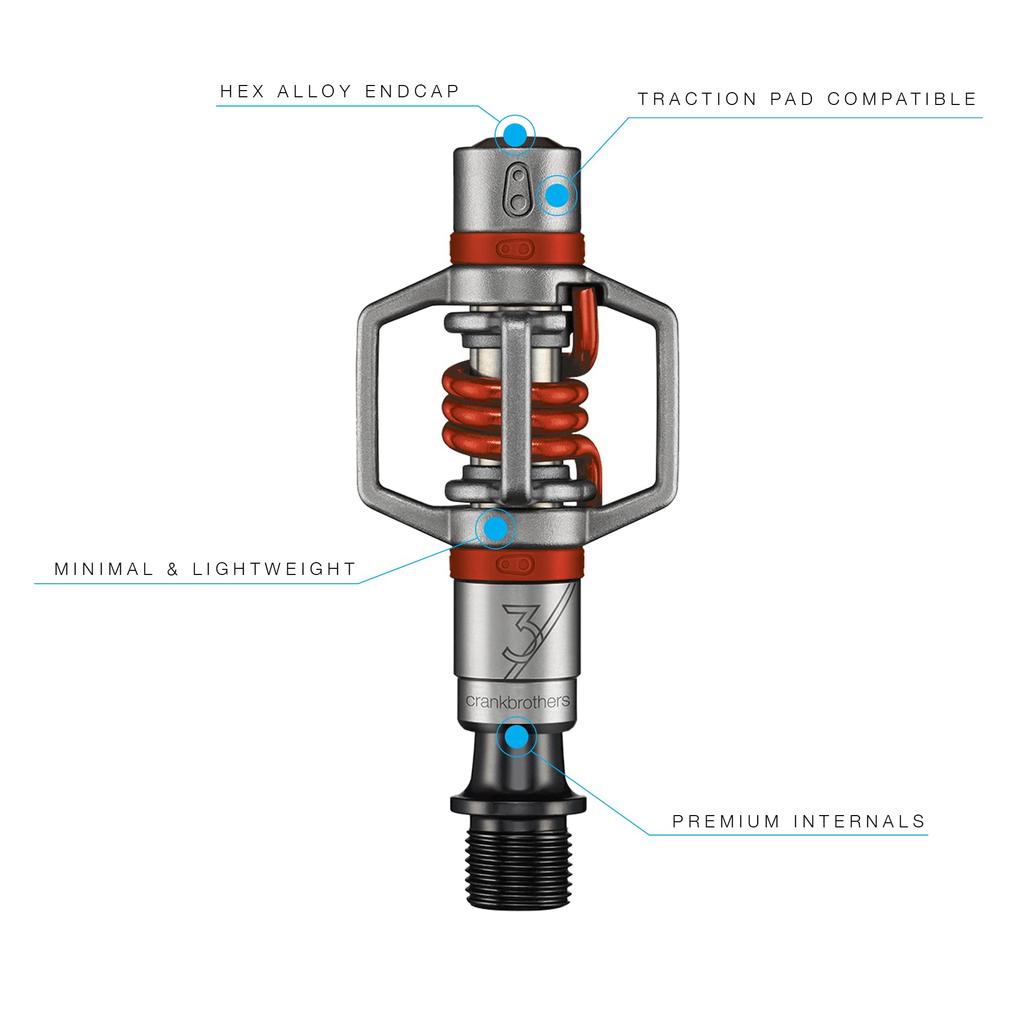 CRANK BROTHERS Eggbeater 3 571371 Pedals, Red,