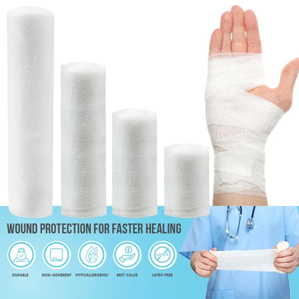 1/3/5/10 Rolls Premium Gauze Rolls, Gauze Bandage - Super Soft Woven Stretch Gauze Bandages For Primary Wound Dressing Support