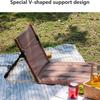 Portable Beach Mat Lounge Folding Chair with Back Support Folding Reclining with Back Net Pocket Lightweight Foldable Chair