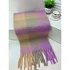 Winter Colorful Macaron Thickened Mohair Soft Waxy Fluffy Scarf Autumn and Winter Cold Protection Plush Shawl Scarf