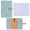 1pcs Loose-leaf Shell + 6pcs Zipper Bag, Deposit Book, Loose-leaf Note Multi-functional Storage Book, Accounting Plan Book