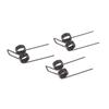 Wire Double Torsion Spring 1.2x11mm Black Plated 3Pcs Steel Durable Replacement for Craft Projects and Maintenance Tasks
