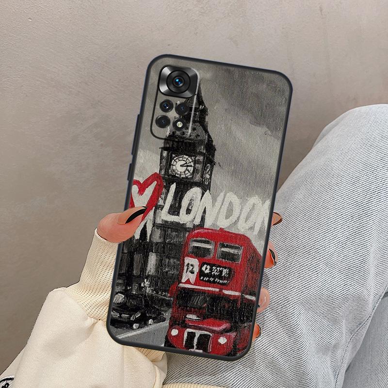 London Rotes Telefonbus Big Ben Für Xiaomi Redmi Note 14 13 9 10 11 12 15 Pro Plus Hülle Abdeckung Für Redmi 15 C 13C 12C 10C 14C