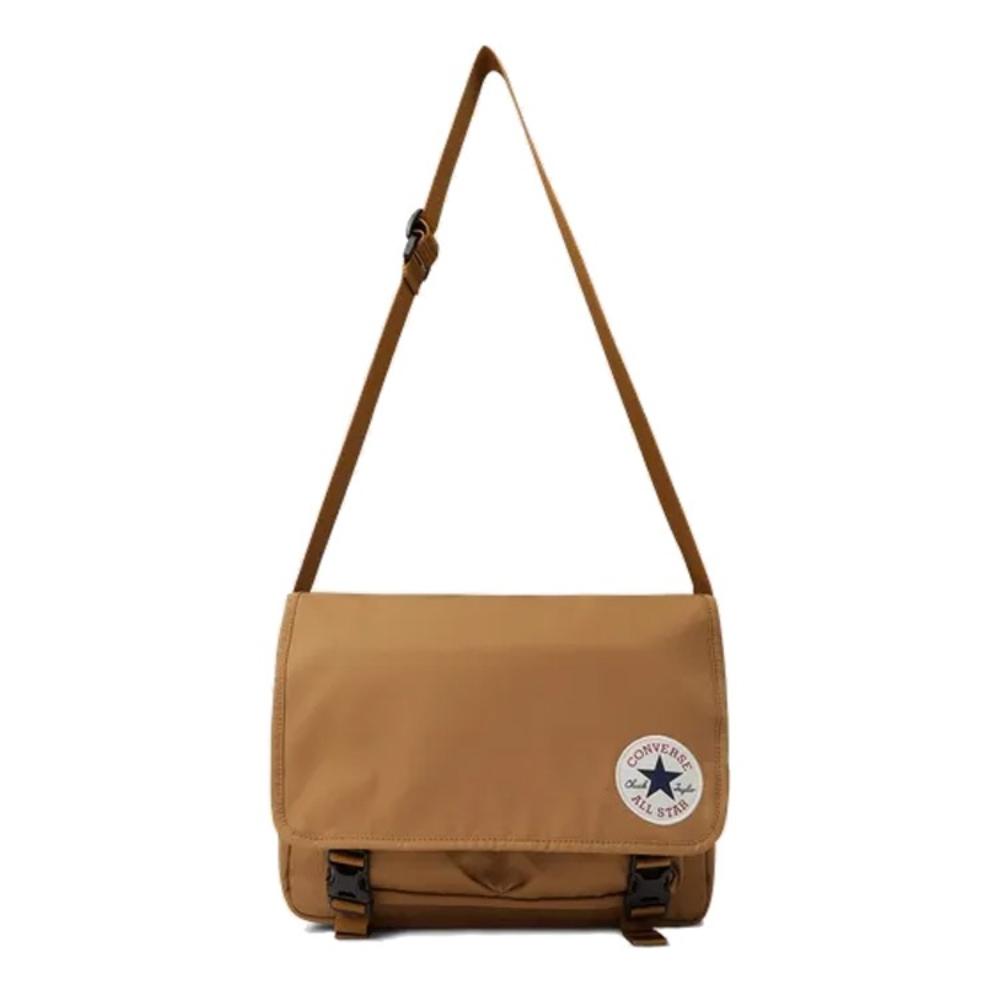 New Converse Polyester Messenger Bag, Shoulder Bag, Crossbody Bag Regular Unisex Brown 10026011-A06