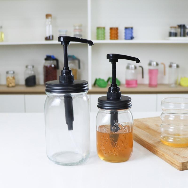 Food Dispenser Pump For Jams Syrup Sauce Easy To Use Press Designs Suitable For Kitchens And Cafes