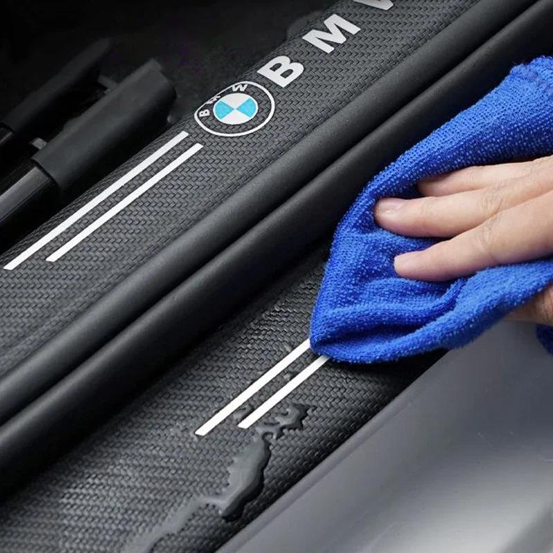 FA8Car Door Sill Plate Sticker Anti-scratch Strip Trunk Protection Decals For BMW M M3 M5 X1 X3 X5 X6 E46 E39 E36 E60 E46 E90 E92