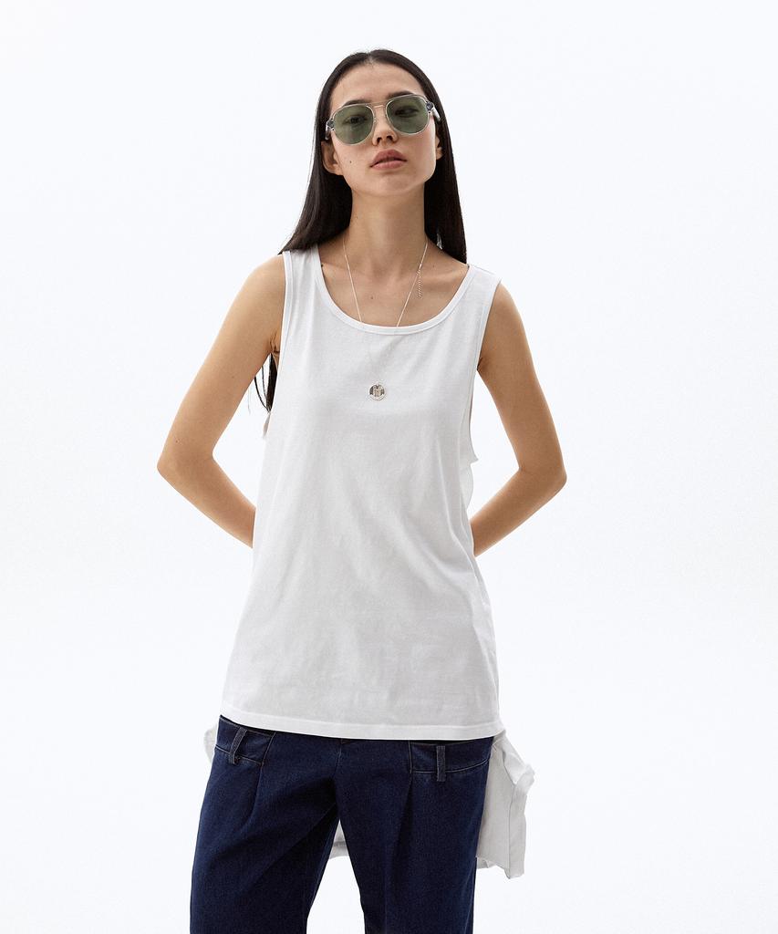 HYII Unisex Hybrid Two-Way T-Shirt [White]