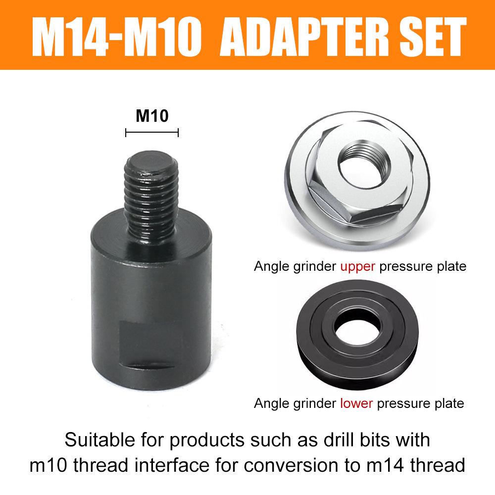 New Angle Grinder Drill Bit Adapter: M10 & M14 To American Thread Converter