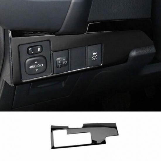 Trim For Toyota Corolla Headlight Switch Control Frame Glossy Black 2014-