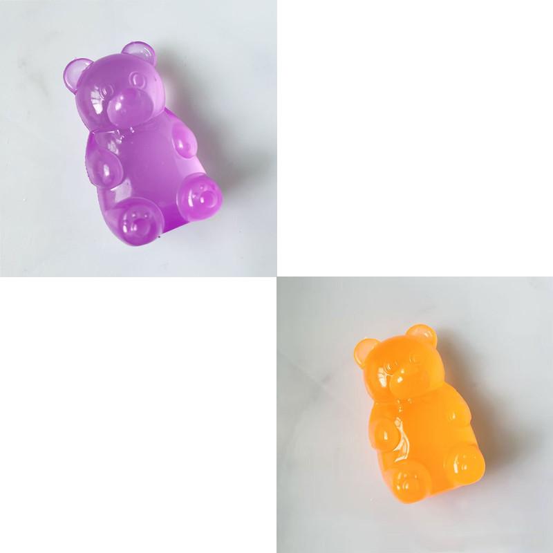 Squishy Cute Bear Maltose Squeeze Toy NeeDoh Stress Relief Fidget Colorful Sensory Toys Boxed Soft Slow-Rebound Squishies for Adults Gifts