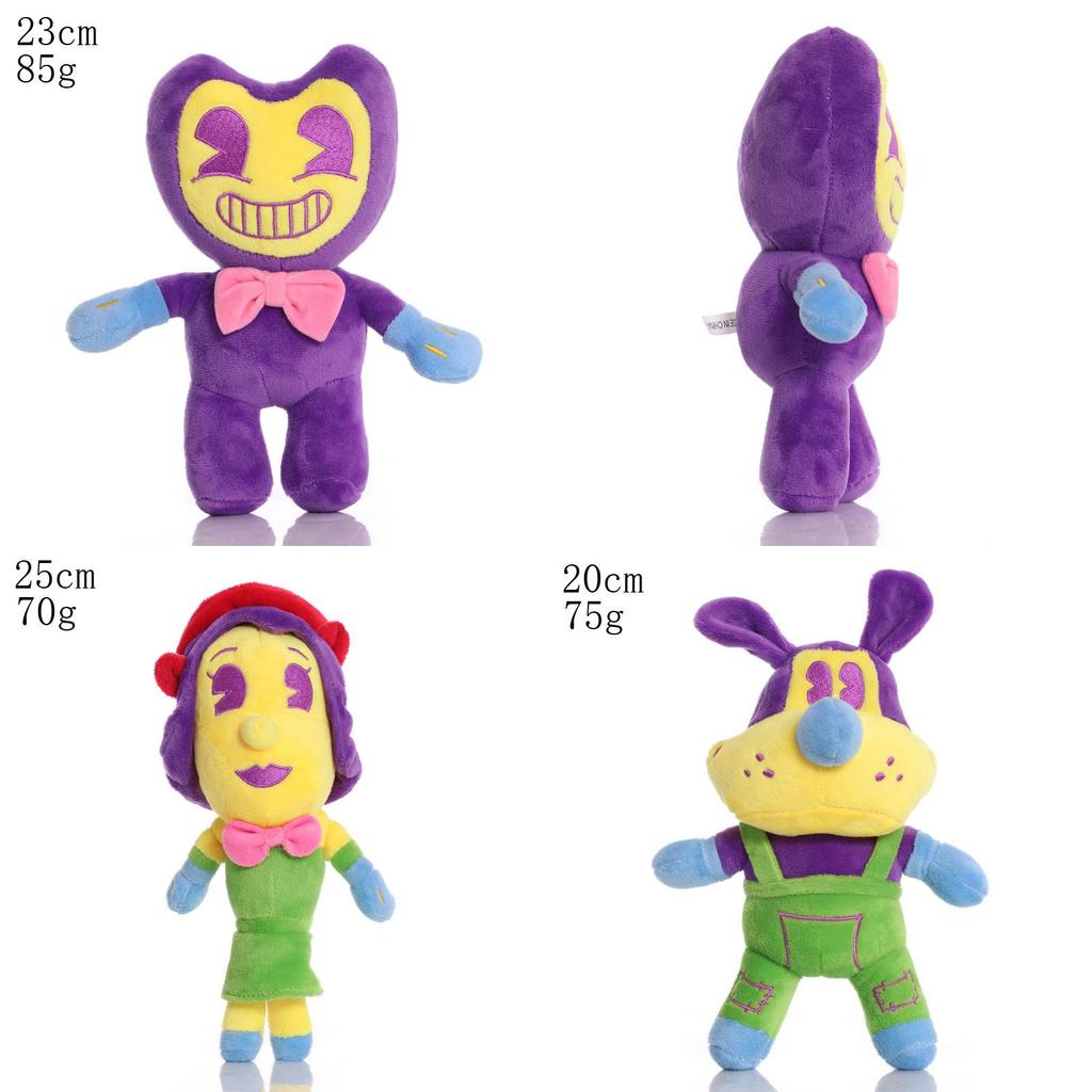 Colorful Bendy And The Ink Machine Plush Doll Figure Toy Perfect For Collectors