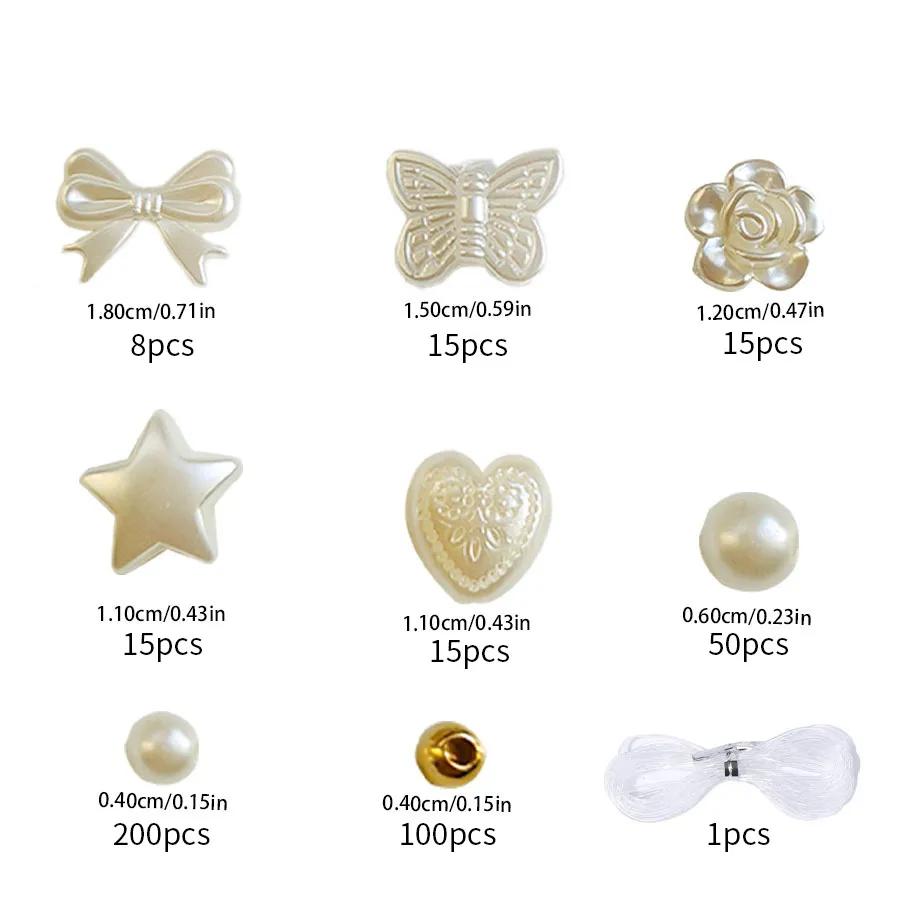 Kit para Fazer Pulseira de Contas de Pérola Kit de Pulseira da Amizade Para Meninas Crianças Joias Artesanais Para Presentes de Natal YFA2051