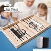 Douyin Bounce Chess: Parent-Child Interactive Wooden Bullet Beads Ejection Toy