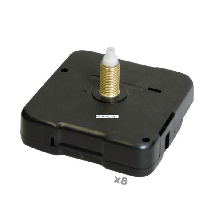 Mécanisme d'horloge - ARTEMIO - 8 mécanismes - Noir - Synthétique - 5,5 x 5,5 cm