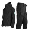 Outdoor Tactical Soft Shell Fishing Wear Men's Suit for Winter Outdoor Camping Clothing Waterproof Windproof Keep Warm Pants
