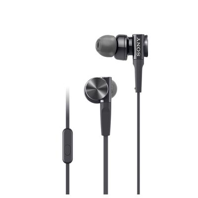 Sony Kulaklıklar derin bas modeli Kanal tipi uzaktan kumandalı ve siyah B MDR-XB75AP mikrofon, MDR-XB75AP