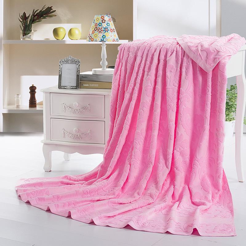 All-Cotton Old-Fashioned Quilted Towel Blanket for Adults - Lightweight Summer Air Conditioning or Nap Blanket