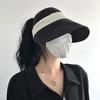 Foldable Summer Wide Brim Sunhat Korean Style UV Protection Visors Fisherman Ponytail Caps  Beach