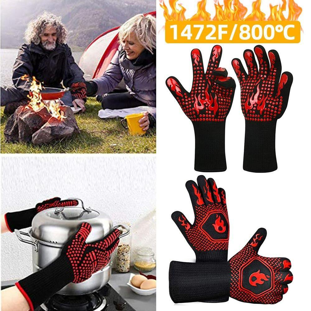 

Oven Barbecue Cooking Heat Insulation Glove High Temperature Resistance Fireproof BBQ Gloves